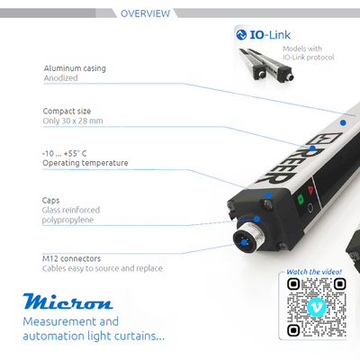 1250243 REER MEASUREMENT CURTAINS DIGITAL OUTPUTS(RS-485), 25MM RES, CONTROL LENGTH: 575MM(MI 602 B)